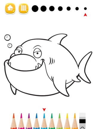 Sea Animals Coloring Pages for Preschool and Kindergarten HD Free screenshot