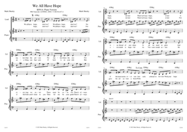 Sheet Music & Lyrics: A Walk In The Countryside Image
