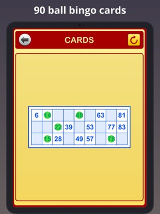 Bingo Cards by Bingo at Home screenshot