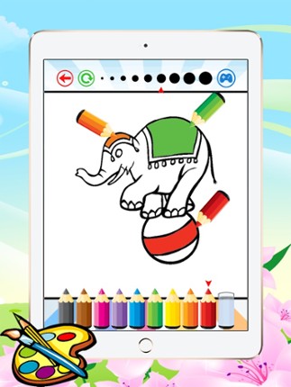 Circus Coloring Book for Kids - Toddlers drawing free games screenshot