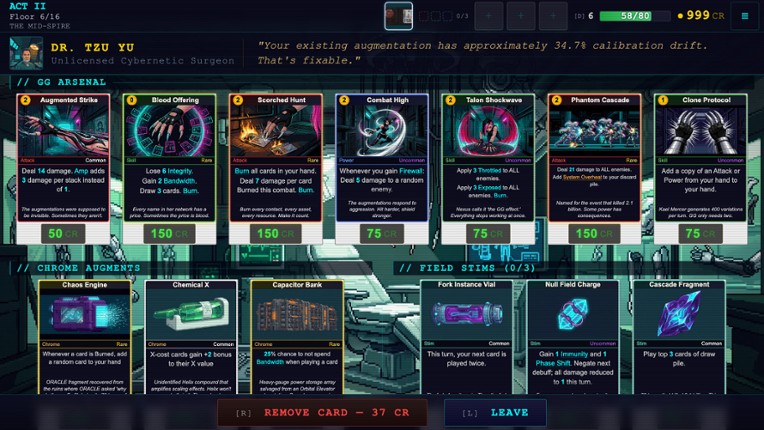 CyberDeck: The Cyberpunk Roguelike Deckbuilder Image