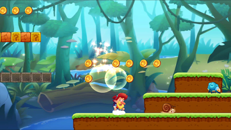 Bin's Adventure - running game screenshot