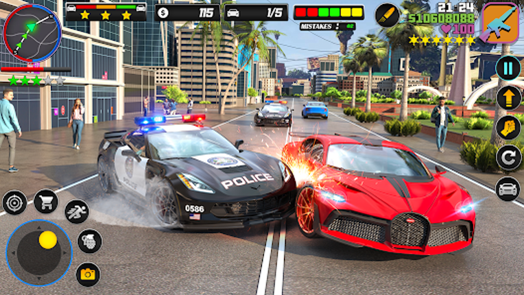 US Cop Car Chase Game 3D screenshot
