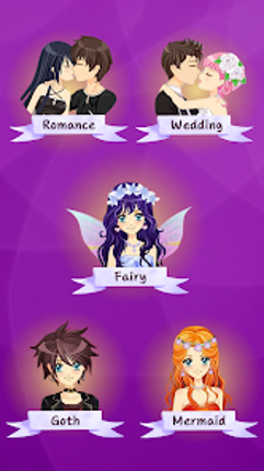 Anime Dress Up Love Kiss Games screenshot