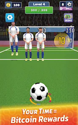 Bitcoin Goal Flick: Earn BTC Image