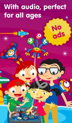 Robots & Numbers - games to learn numbers and practice counting, sums & basic maths for kids and toddlers (Premium) screenshot