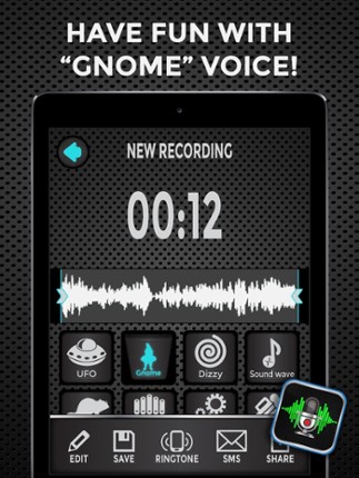 Voice Recorder and Editor – Change Your Speech with Funny Sound Effects screenshot