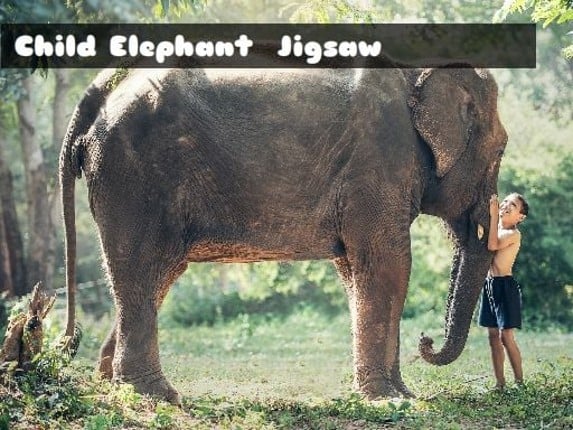 Child Elephant Jigsaw Game Cover