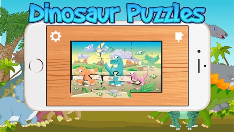 Dinosaur Jigsaw Puzzle Kids 7 to 2 years Old Games Image