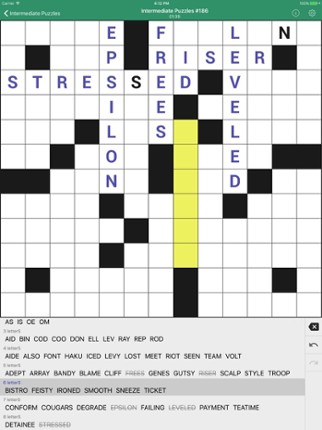 Fill-In Crosswords screenshot