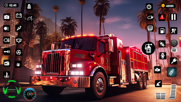City Fire Truck Driving Games screenshot