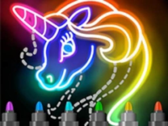 Learn To Draw Glow Cartoon Game Cover