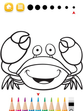 Sea Animals Coloring Pages for Preschool and Kindergarten HD Free screenshot