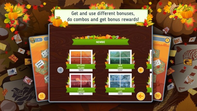 Solitaire Match 2 Cards Free. Thanksgiving Day Card Game screenshot