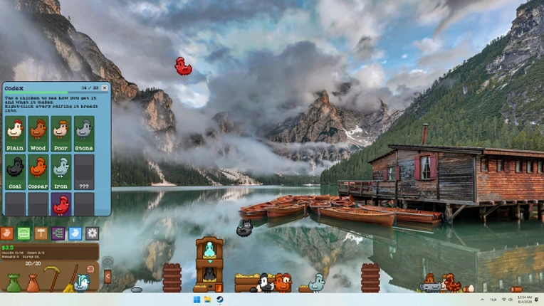 Taskbar Chickens Image