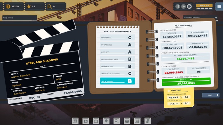 The Executive - Movie Industry Tycoon screenshot