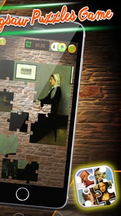 Famous Paintings Jigsaw Puzzle Game – Free Art Games for Kids to Train Your Brain screenshot