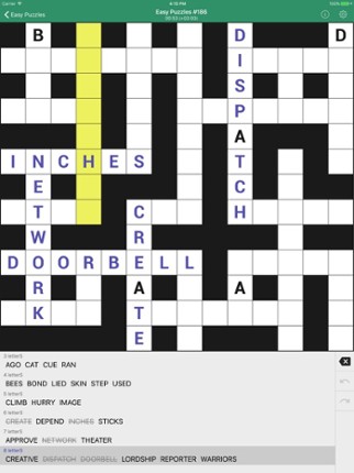 Fill-In Crosswords screenshot