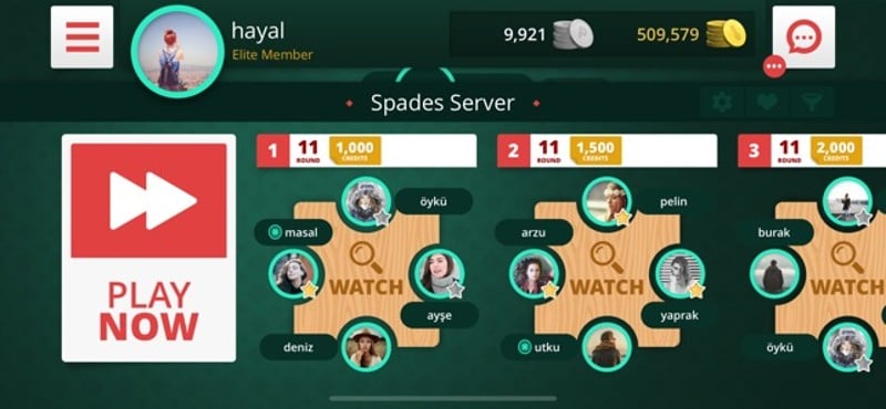 Spades Auction screenshot