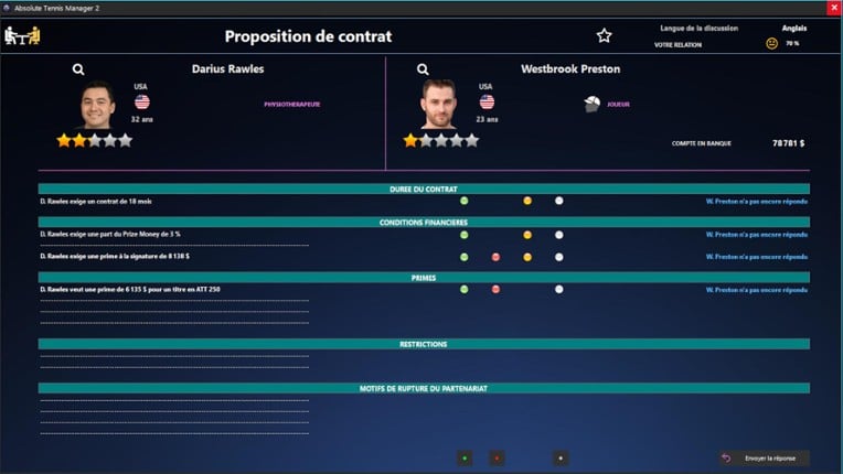 Absolute Tennis Manager 2 screenshot