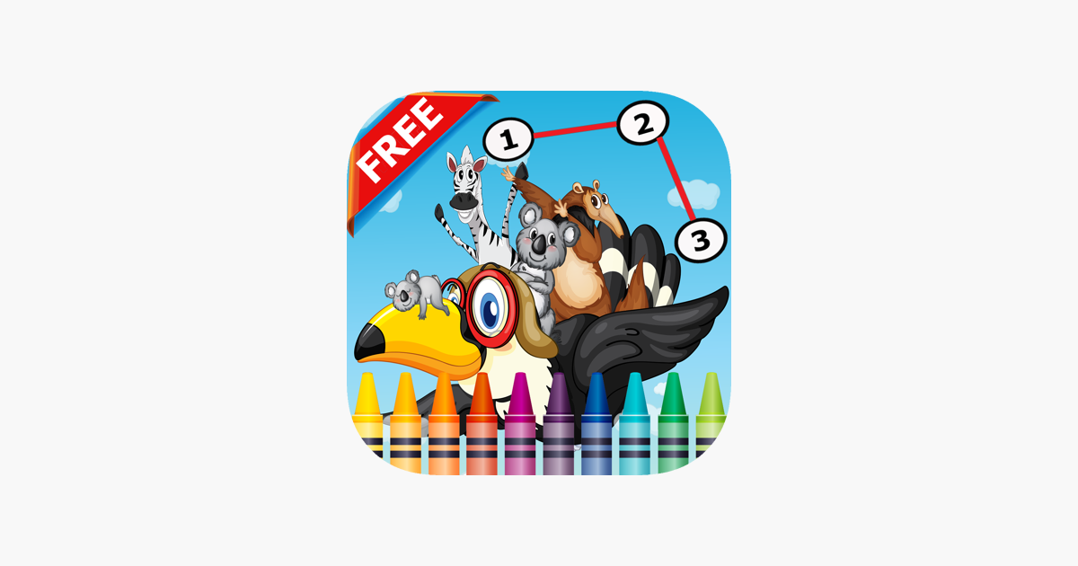 Games like Animals Dot to Dot Coloring Book for Kids grade 1-6: coloring pages learning games