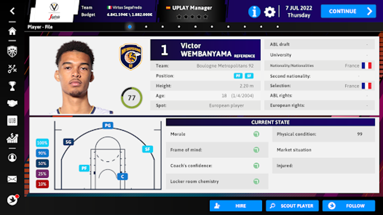 iBasketball Manager 23 screenshot