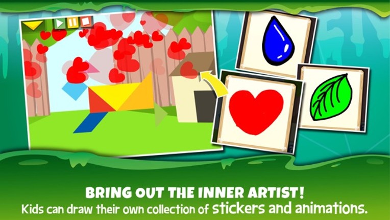 Kids Learning Puzzles: Halloween - Tangram Building Blocks Make Your Brain Pop screenshot