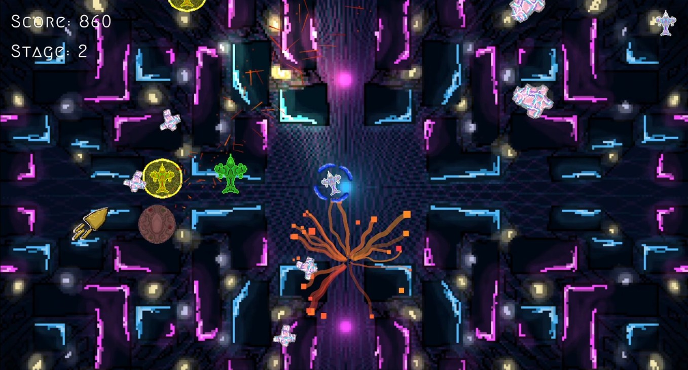 Games like Cyberpunk Asteroids Game