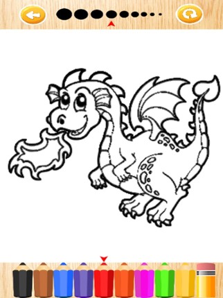 Dragon Dinosaur Coloring Book HD screenshot