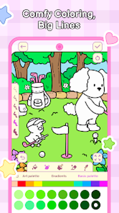 My Cute Friends: Coloring Book Image