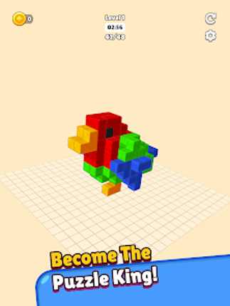 Blocks Away 3D Image