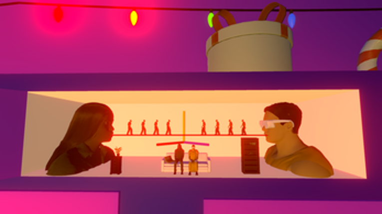 24 scenes of an evening coming of age. an advent calendar. Image