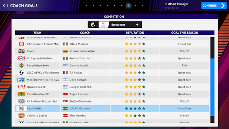 iBasketball Manager 23 screenshot