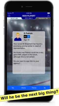 Hockey Agent: Team Manager sim screenshot