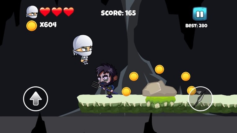 Ninja vs Zombie - Fun Jump , Run & Fight Adventure screenshot