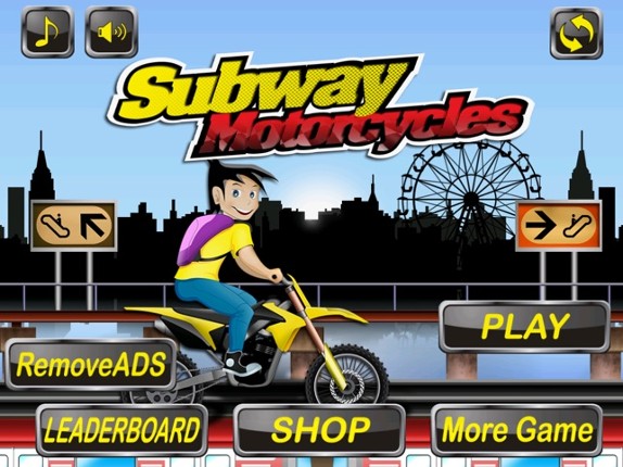 Subway Motorcycles - Run Against Racers and Planes and Motor Bike Surfers Image