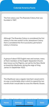 Colonial America History screenshot