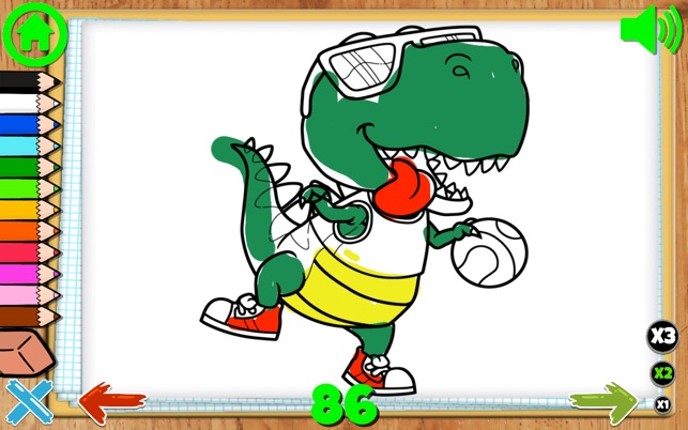 Coloring Dinos For Kids screenshot