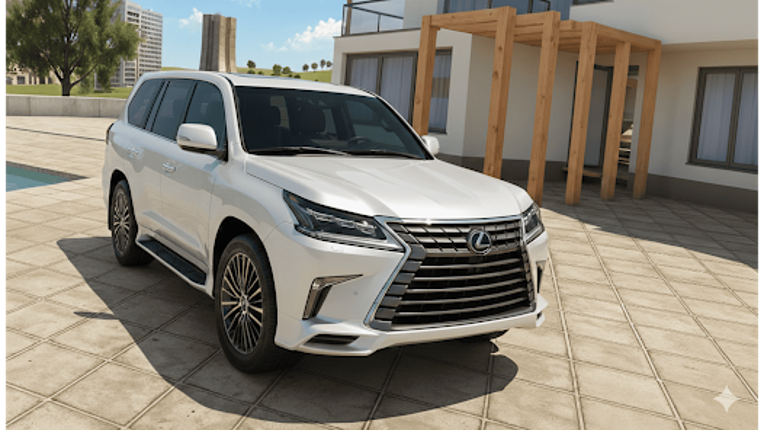 Luxury SUV Car Extreme Driving Image