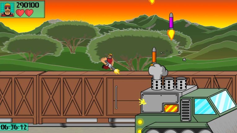 Machine Gun Train Run screenshot
