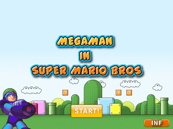 MEGAMAN IN SUPER MARIO BROS Game Cover