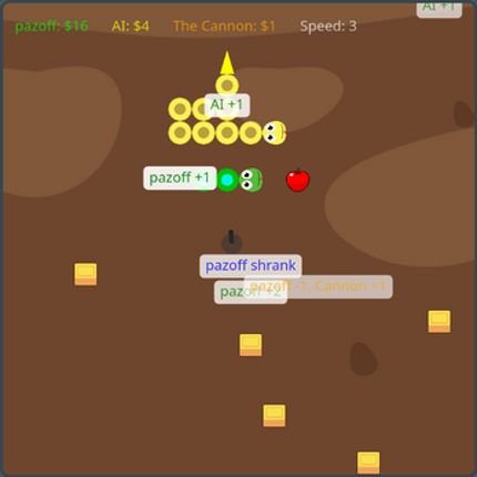 Snake Game with Two Snakes and Extra Features Image