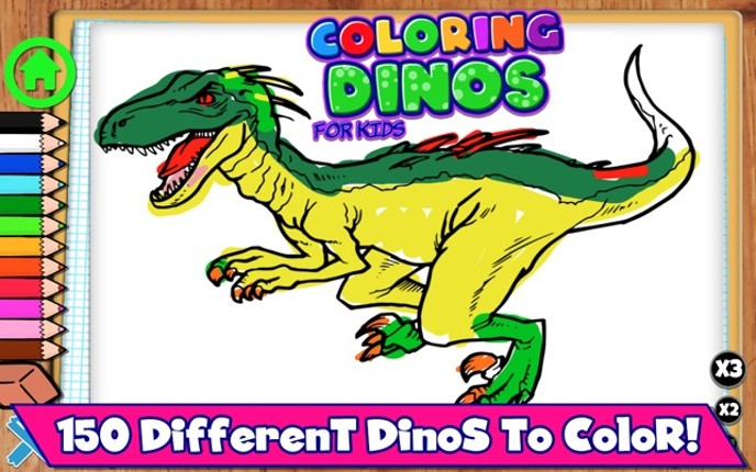 Coloring Dinos For Kids screenshot