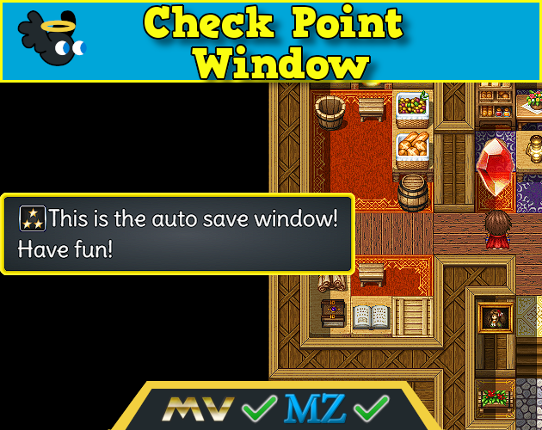Hakuen Studio CheckPoint Window for RPG Maker MV-MZ Image