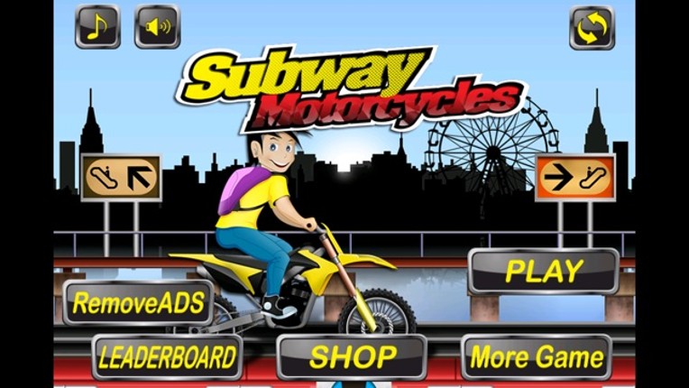 Subway Motorcycles - Run Against Racers and Planes and Motor Bike Surfers Image