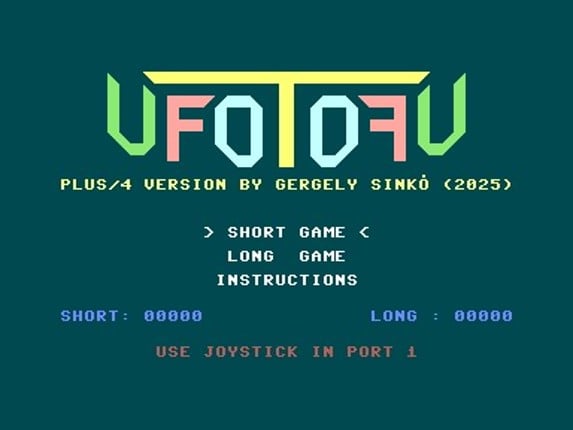 UfoTofU (Commodore Plus/4 & C64) Image