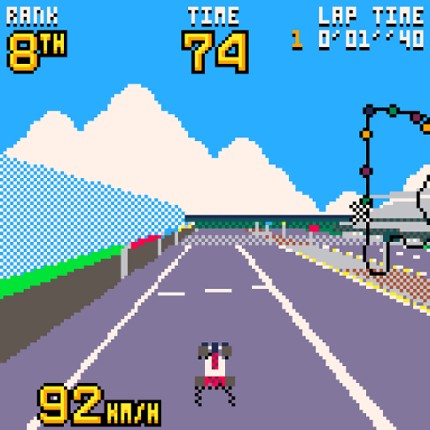 Virtua Racing Demake screenshot