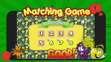 Fruits Matching Remember Game Preschool Matching Image