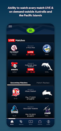 Watch NRL screenshot