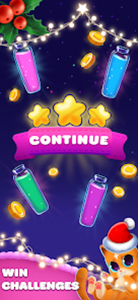 Color Sort Water Purrfect Puzz screenshot